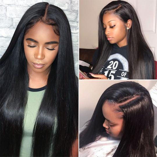 360 Lace Frontal Wig Silky Bone Straight 16"-30" Transparent Lace Front Wigs Human Hair