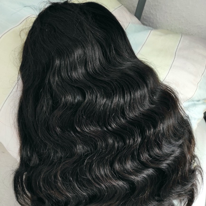 Lanfy Hair 4x4 Closure Lace Part Body Wave Realistic Human Hair Wigs 180% 200% 250% Density