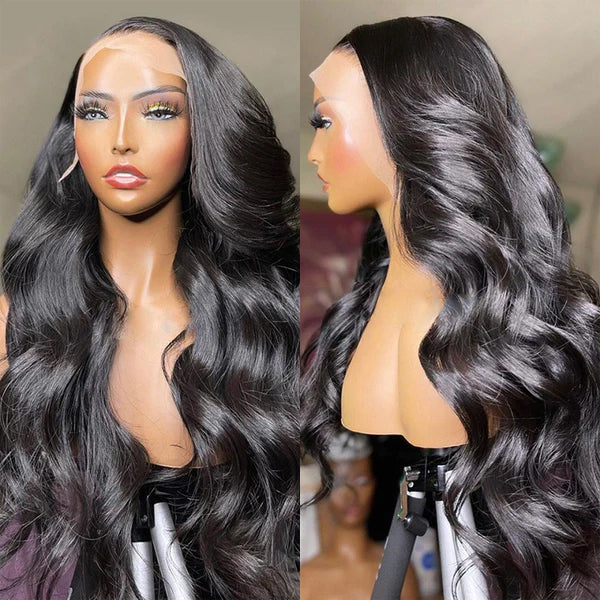 Bouncy Body Wave Transparent Lace Wigs Best Beauty Human Hair Flash Sale