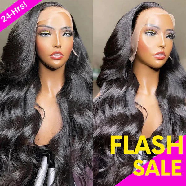 Bouncy Body Wave Transparent Lace Wigs Best Beauty Human Hair Flash Sale