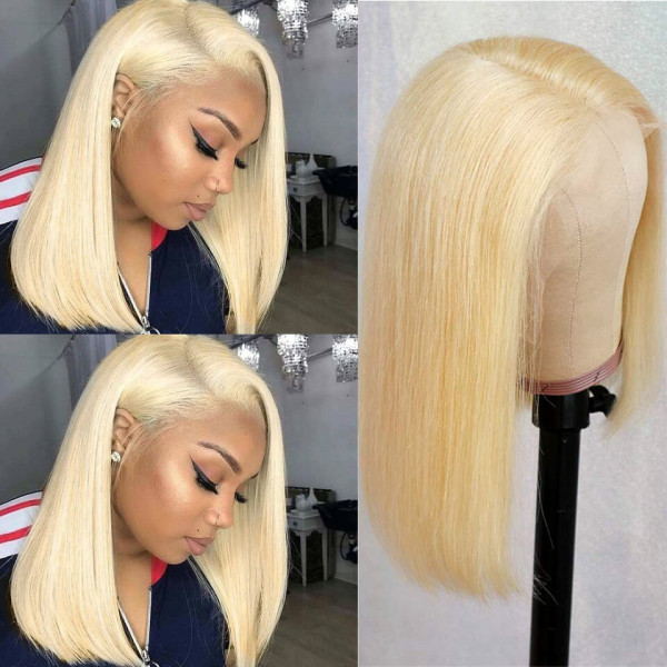 Honey Blonde Color 613 Lace Wig 180% Density Best Beauty Hair Super Flash Sale