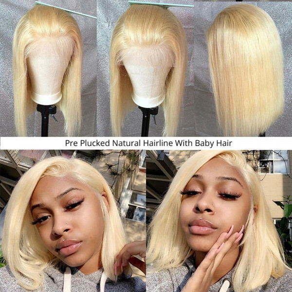 Honey Blonde Color 613 Lace Wig 180% Density Best Beauty Hair Super Flash Sale