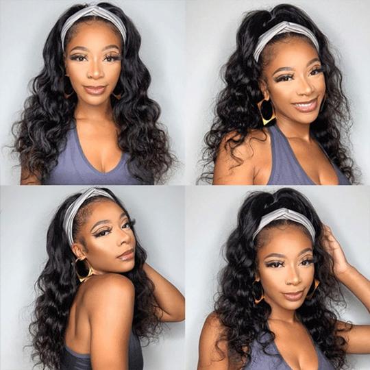 Headband Wig Human Hair Body Wave Beginner Friendly No Glue No Gel Buy 1 Get 6