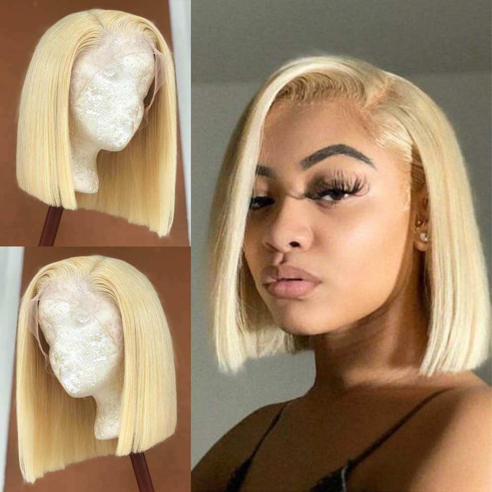 Honey Blonde Color 613 Lace Wig 180% Density Best Beauty Hair Super Flash Sale