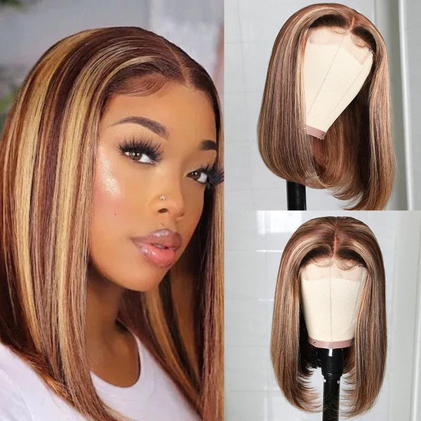 Ombre Highlight Transparent Lace Frontal Wig Best Beauty Hair Flash Sale