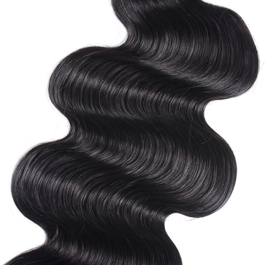 Lanfy Hair Remy Human Hair 10A Brazilian Body Wave Hair 3 Bundles 100% Unprocessed Human Hair Weave for Black