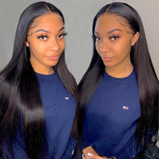 Lanfy Hair Silky Straight 5x5 HD Lace Closure Wig Pre Plucked 10" to 34 Inches Virgin Human Hair Wigs