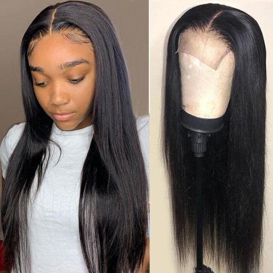 Lanfy Hair Silky Straight 5x5 HD Lace Closure Wig Pre Plucked 10" to 34 Inches Virgin Human Hair Wigs