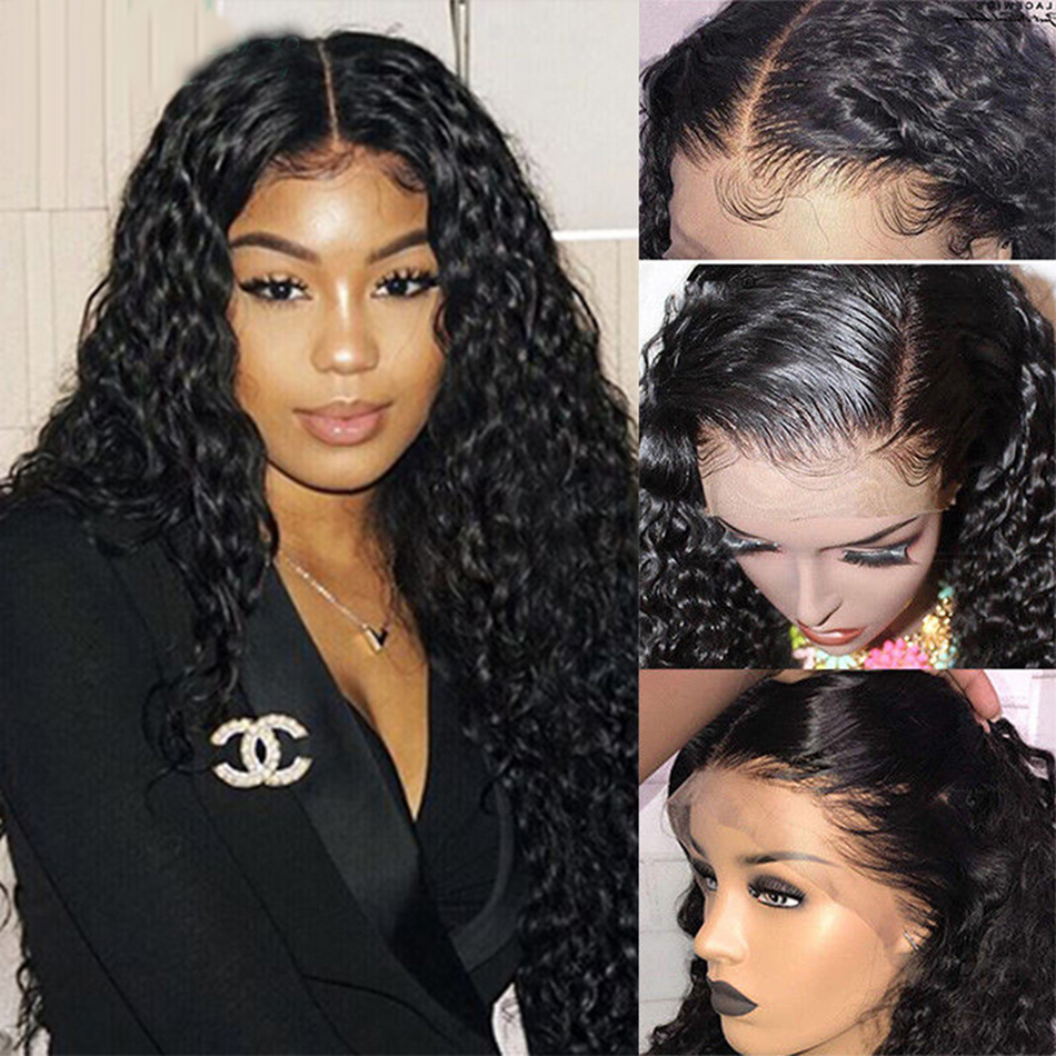 Lanfy Hair Water Wave Lace Closure Wig Human Hair Wig Preplucked For Black Women